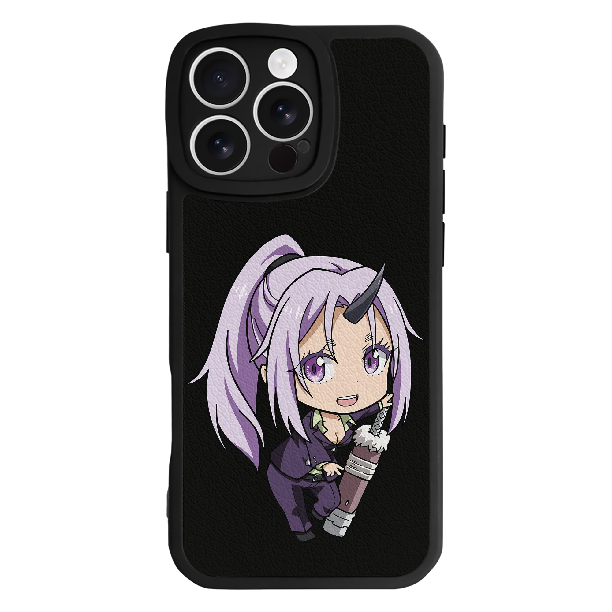 （画像用） 転スラ Regarding Reincarnated to Slime 【iPhone 16シリーズ対応】シリコンスマホケース（レザー調） 材質：シリコン